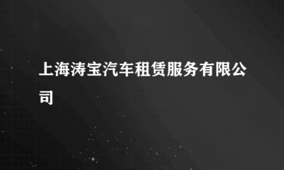 上海濤寶汽車租賃服務(wù)與通信設(shè)備修理 便捷出行與高效通信的完美結(jié)合